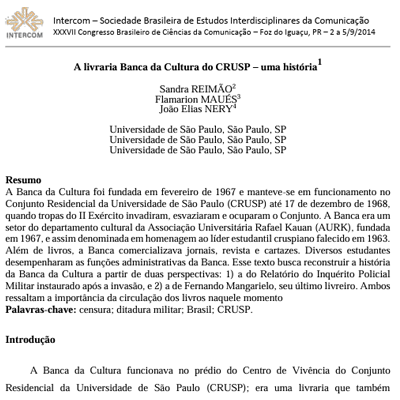 A livraria Banca da Cultura do Crusp — uma história